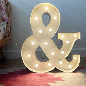 Ampersand Marquee Light